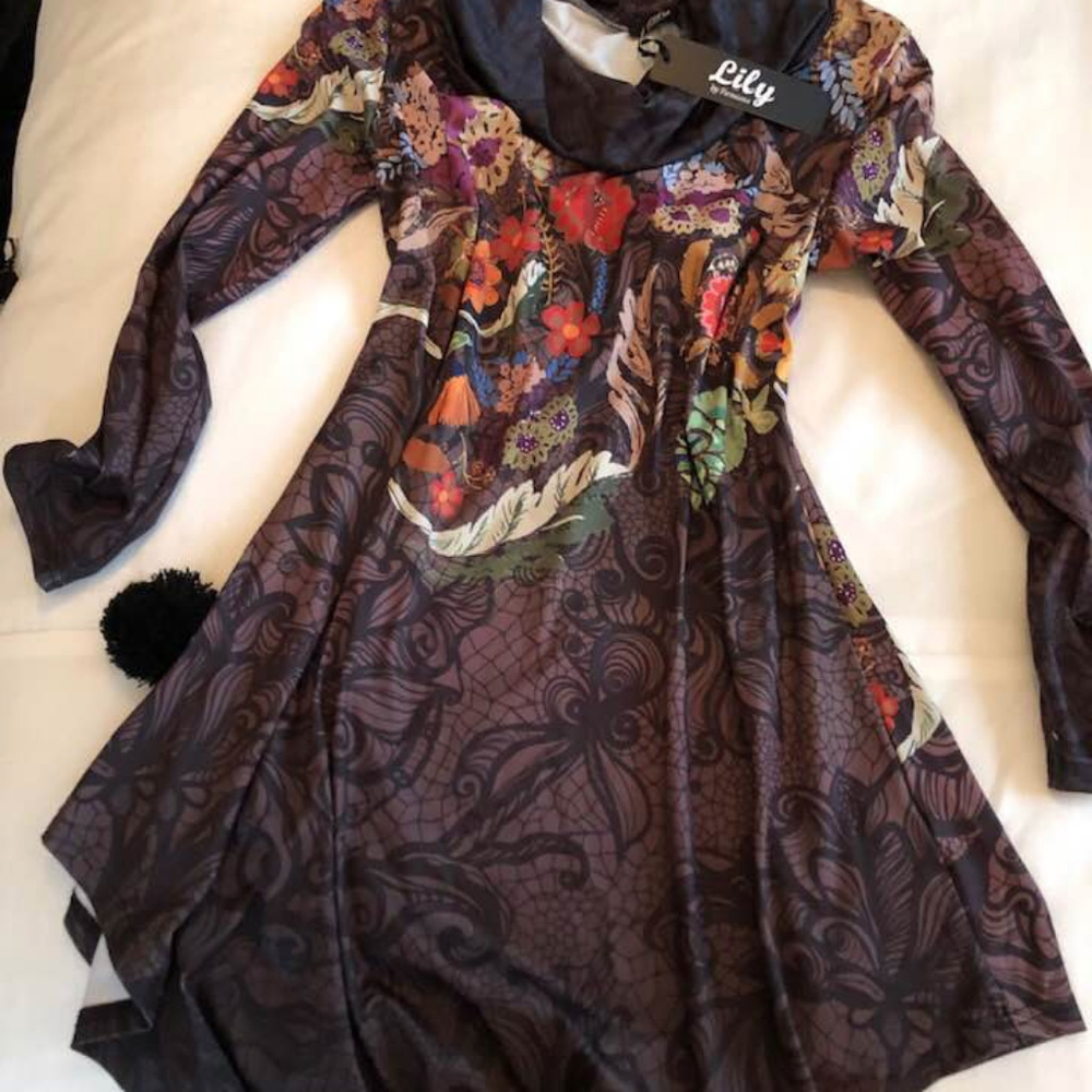 BOHO dress top floral print